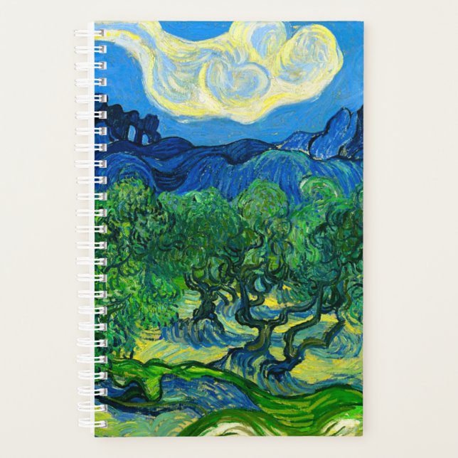 Van Gogh Olivenbäume in einer Bergwelt Planer (Vorderseite)