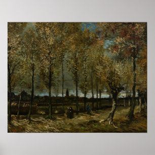 Van Gogh - Pappeln bei Nuenen Poster