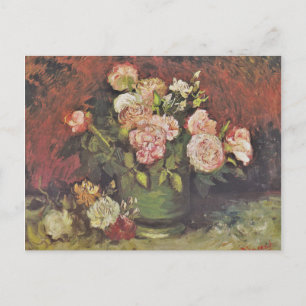 Van Gogh Peonies and Rose BlumengalerieHD Postkarte