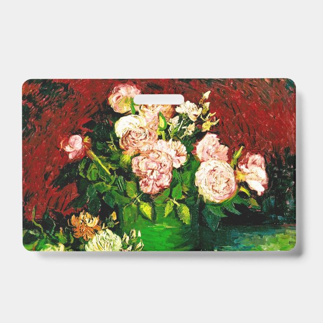 Van Gogh Peonies und Rose Ausweis (Vorderseite)