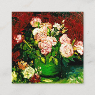 Van Gogh Peonies und Rose Begleitkarte