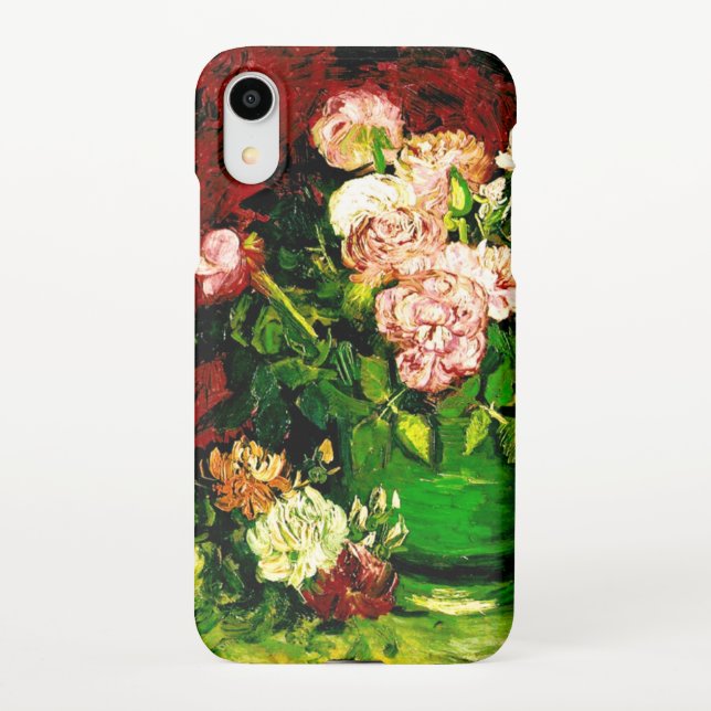 Van Gogh Peonies und Rose iPhone Hülle (Rückseite)