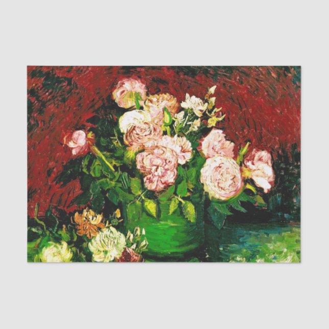 Van Gogh Peonies und Rose Seidenpapier (Vorderseite)