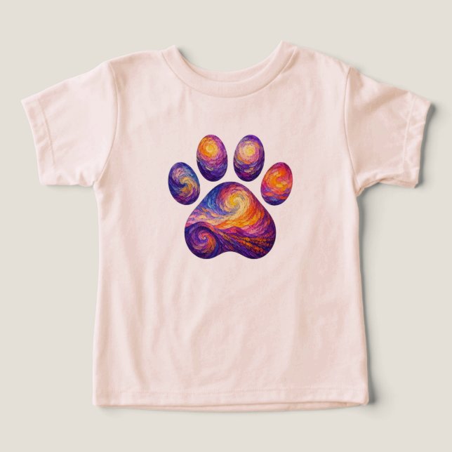 Van Gogh Pfote Süßer Hund (Design Vorderseite)