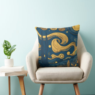 Van Gogh Pillows, AI generierte Starry Night Desig Kissen