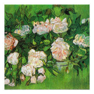 Van Gogh - Pink Roses Poster