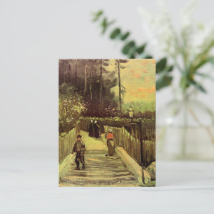 Van Gogh - Piste in Montmarte Postkarte