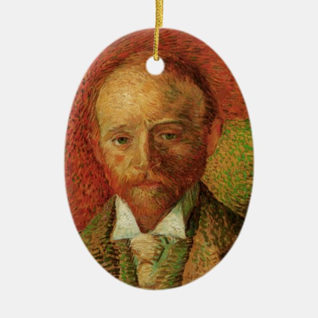 Van Gogh Portrait des Kunsthändlers Alexander Reid Keramikornament (Vorne)