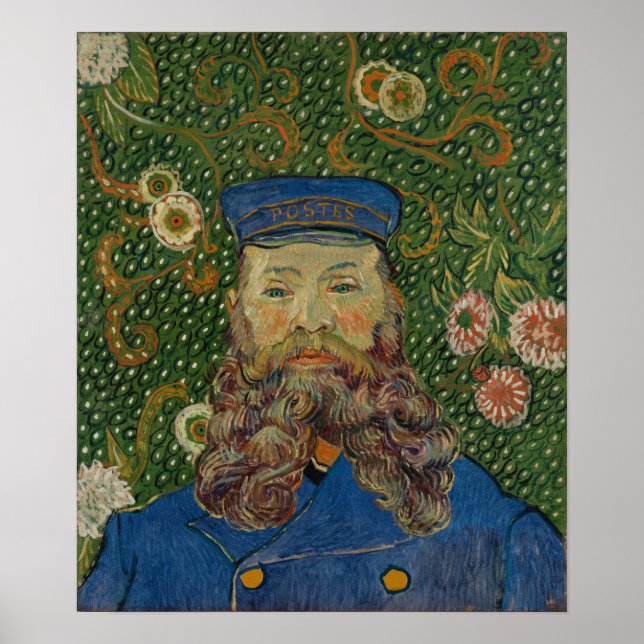 Van Gogh - Portrait von Joseph Roulin Poster (Vorne)
