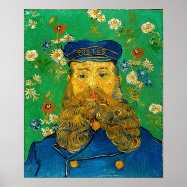 Van Gogh - Portrait von Joseph Roulin Poster (Vorne)