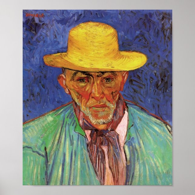 Van Gogh - Portrait von Patience Escalier Poster (Vorne)