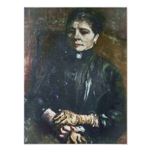 Van Gogh Porträt einer sitzenden Frau Fotodruck