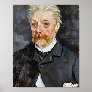 Van Gogh Porträt eines Mannes mit Schnurrbart Poster