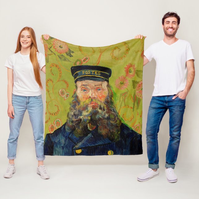 Van Gogh Postman. Portrait Impressionismus Art Fleecedecke (Beispiel)