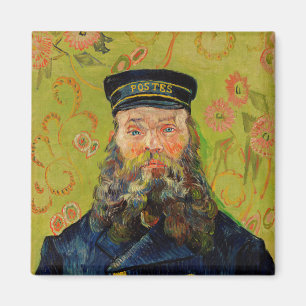 Van Gogh Postman. Portrait Impressionismus Art Magnet