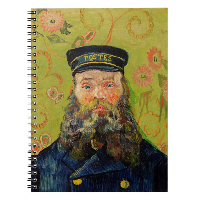 Van Gogh Postman. Portrait Impressionismus Art Notizblock (Vorderseite)