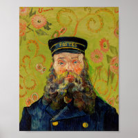 Van Gogh Postman. Portrait Impressionismus Art