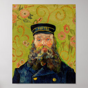 Van Gogh Postman. Portrait Impressionismus Art Poster