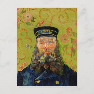 Van Gogh Postman. Portrait Impressionismus Art Postkarte