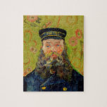 Van Gogh Postman. Portrait Impressionismus Art Puzzle<br><div class="desc">Van Gogh "The Postman (Joseph Roulin)" Puzzle.</div>