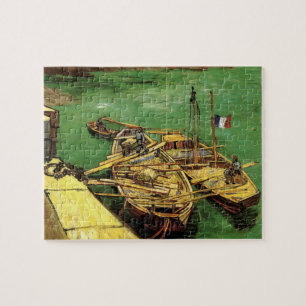 Van Gogh Quay mit Männern entladen Sand Barges Puzzle