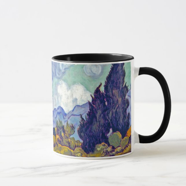 Van Gogh - Radfeld mit Fahrrädern Tasse (Rechts)