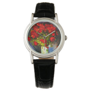 Van Gogh Red Poppies Armbanduhr