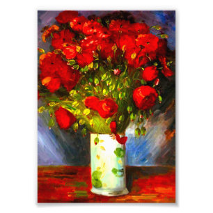 Van Gogh Red Poppies Fotodruck
