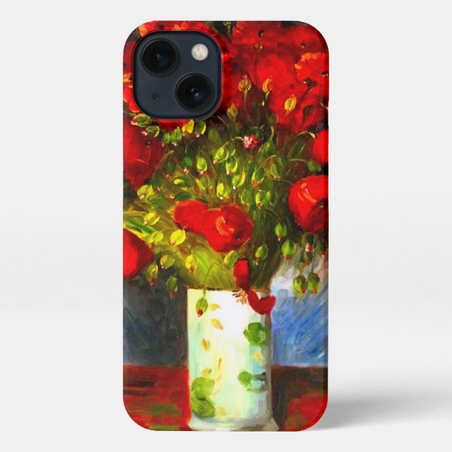 Van Gogh Red Poppies iPhone Hülle (Rückseite)