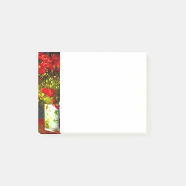 Van Gogh Red Poppies Post-it Klebezettel (Vorderseite)