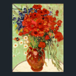 Van Gogh Red Poppies Still Life Poster<br><div class="desc">Dieses Meisterwerk trägt den Titel "Still Life with Daisies and Poppies" und wurde 1890 von Vincent van Gogh (1853-1890) erstellt. Es ist unsere Fine Art Series Nr. 246.</div>