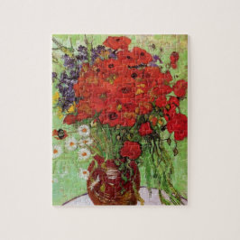 Van Gogh Red Poppies und Daisies Puzzle
