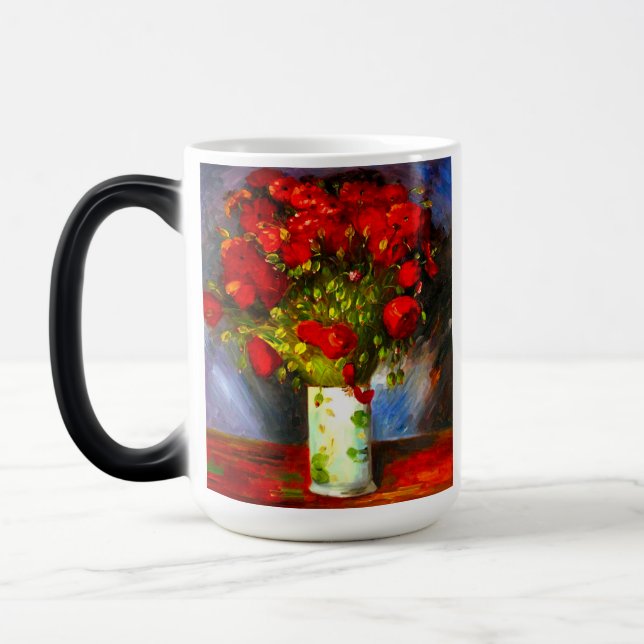 Van Gogh Red Poppies Verwandlungstasse (Links)