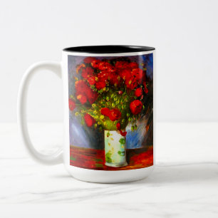 Van Gogh Red Poppies Zweifarbige Tasse
