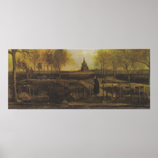 Van Gogh - Rekrutengarten in Nuenen Poster (Vorne)