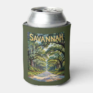 Van Gogh Retro Savannah Georgia Oak Avenue Reise Dosenkühler