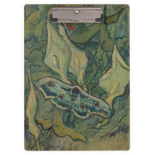 Van Gogh Riesiger Pfauenspinner Vintage Natur Kuns Klemmbrett