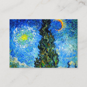 Van Gogh Road mit Cypress und Star Begleitkarte