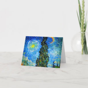 Van Gogh Road mit Cypress und Star Einladung