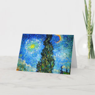 Van Gogh Road mit Cypress und Star Einladung