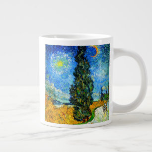 Van Gogh Road mit Cypress und Star Jumbo-Tasse