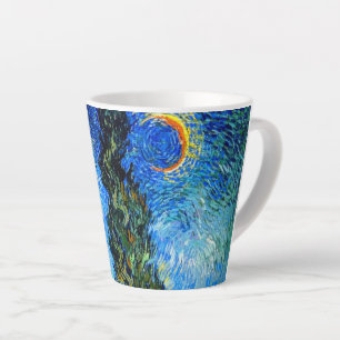 Van Gogh Road mit Cypress und Star Milchtasse