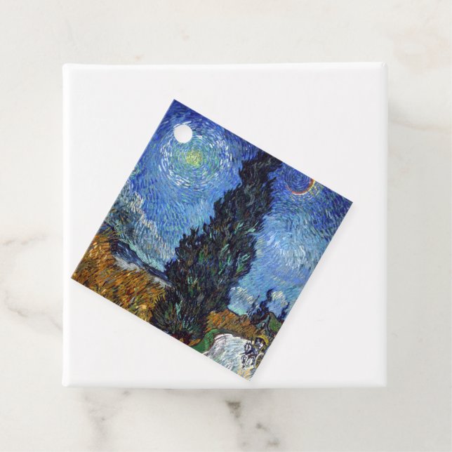 Van Gogh Road mit Cypressionismus Geschenkanhänger (Beispiel)