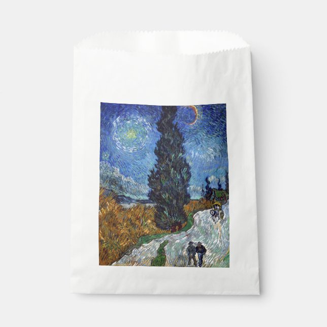 Van Gogh Road mit Cypressionismus Geschenktütchen (Vorderseite)