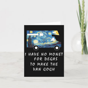Van Gogh Road Trip T Shirt Funny Caravan Camping T Karte