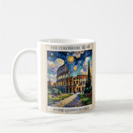 Van Gogh Rome Colosseum Oil Painting Retro Vintage Kaffeetasse
