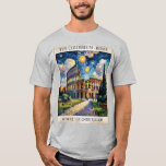 Van Gogh Rome Kolosseum Ölgemälde Retro Vintag T-Shirt<br><div class="desc">Dieses Kolosseum in Rom erfindet das antike Amphitheater in einem pulsierenden impressionistischen Stil, der von Vincent van Gogh's Starry Night inspiriert wurde. Unter einem strahlenden Himmel, der klassische Architektur mit ausdrucksvoller moderner Kunst verbindet, wird die symbolträchtige römische Sehenswürdigkeit gezeigt, einst die Bühne für Gladiatoren und Brillengläser. Seine Bögen leuchten in...</div>
