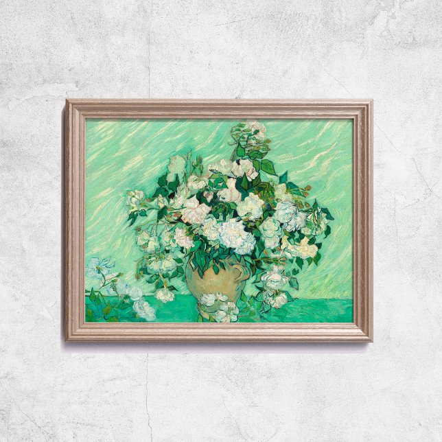 Van Gogh Rose Alte Kunst Berühmte Mauer Poster (Van Gogh Roses Old Art Famous Wall Poster
)