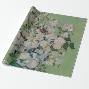 Van Gogh Rose Blumenmalerei Geschenkpapier