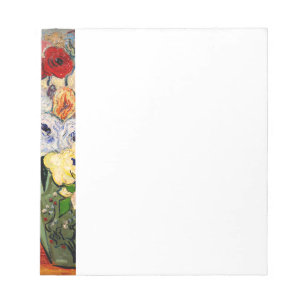 Van Gogh Rose und Anemones Notizblock